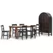 Chadworth Brown 66" Rectangular Counter Height Dining Table