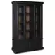 Chadworth Black and Brown 2 Glass Door Curio Cabinet