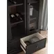 Chadworth Black and Brown 2 Glass Door Curio Cabinet
