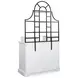 Chadworth White and Black Baker's Rack