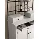 Chadworth White and Black Baker's Rack