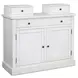 Chadworth White and Black Baker's Rack