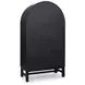 Chadworth Black and Brown 2 Glass Door Display Cabinet
