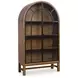 Chadworth Brown and Black 2 Glass Door Display Cabinet