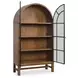Chadworth Brown and Black 2 Glass Door Display Cabinet