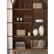 Chadworth Brown and Black 2 Glass Door Display Cabinet