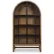 Chadworth Brown and Black 2 Glass Door Display Cabinet