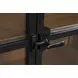 Chadworth Brown and Black 2 Glass Door Display Cabinet