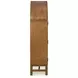 Chadworth Brown and Black 2 Glass Door Display Cabinet