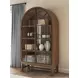 Chadworth Brown and Black 2 Glass Door Display Cabinet