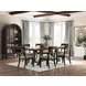 Chadworth Brown and Black 98" Extendable Rectangular Dining Table