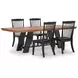 Chadworth Brown and Black 98" Extendable Rectangular Dining Table