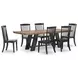 Chadworth Brown and Black 98" Extendable Rectangular Dining Table