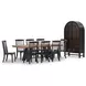 Chadworth Brown and Black 98" Extendable Rectangular Dining Table