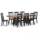Chadworth Brown and Black 98" Extendable Rectangular Dining Table