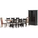 Chadworth Brown and Black 98" Extendable Rectangular Dining Table