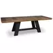 Chadworth Brown and Black 98" Extendable Rectangular Dining Table