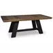 Chadworth Brown and Black 98" Extendable Rectangular Dining Table