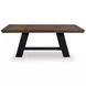 Chadworth Brown and Black 98" Extendable Rectangular Dining Table