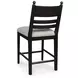 Chadworth Cream and Black Upholstered Bar Stool Set of 2