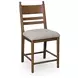 Chadworth Cream and Brown Upholstered Bar Stool Set of 2