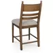 Chadworth Cream and Brown Upholstered Bar Stool Set of 2