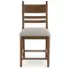Chadworth Cream and Brown Upholstered Bar Stool Set of 2