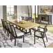 Galliden Black and Brown 120" Extendable Rectangular Dining Table