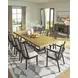 Galliden Black and Brown 120" Extendable Rectangular Dining Table