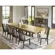 Galliden Black and Brown 120" Extendable Rectangular Dining Table