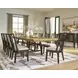 Galliden Black and Brown 120" Extendable Rectangular Dining Table