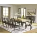 Galliden Black and Brown 120" Extendable Rectangular Dining Table