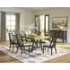 Galliden Black and Brown 120" Extendable Rectangular Dining Table