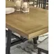 Galliden Black and Brown 120" Extendable Rectangular Dining Table