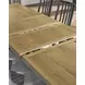Galliden Black and Brown 120" Extendable Rectangular Dining Table