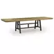 Galliden Black and Brown 120" Extendable Rectangular Dining Table