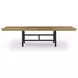 Galliden Black and Brown 120" Extendable Rectangular Dining Table