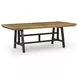Galliden Black and Brown 120" Extendable Rectangular Dining Table