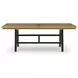 Galliden Black and Brown 120" Extendable Rectangular Dining Table