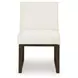 Darimore Off White Performance Fabric Upholstered Dining Side Chair Set of 2