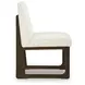 Darimore Off White Performance Fabric Upholstered Dining Side Chair Set of 2