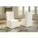 Darimore Off White Performance Fabric Upholstered Wingback Dining Side Chair Set of 2