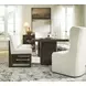 Darimore Off White Performance Fabric Upholstered Wingback Dining Side Chair Set of 2