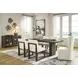 Darimore Off White Performance Fabric Upholstered Dining Side Chair Set of 2