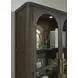 Darimore Burnished Brown 2 Glass Door Display Cabinet with LED