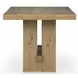 Drovlayne Light Brown Rectangular Counter Height Dining Room Set