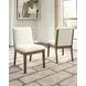 Marxmore Beige Upholstered Dining Side Chair Set of 2
