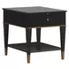 Boulevard Black Square End Table