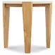 Outdoor Complements White and Brown Round Verde Accent Table