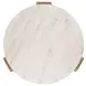 Outdoor Complements White and Brown Round Verde Accent Table